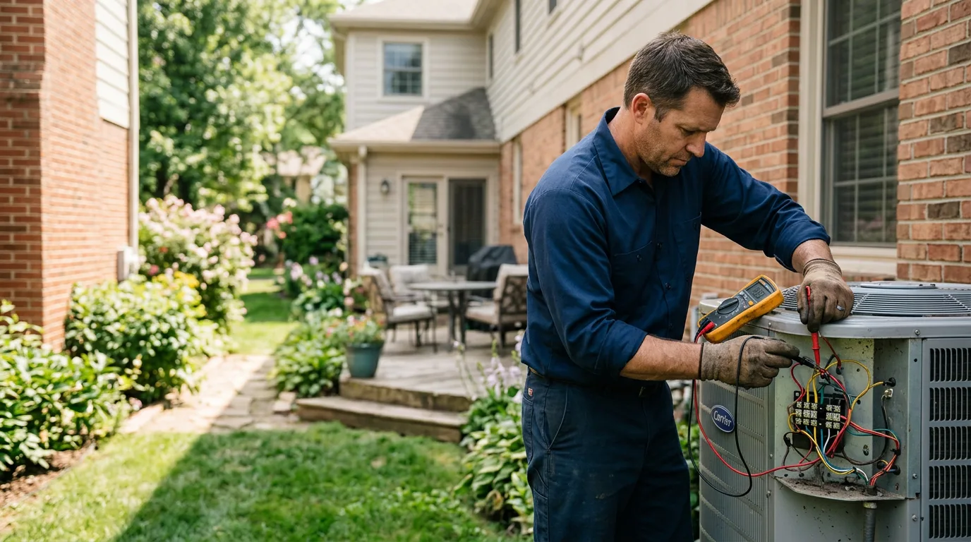 HVAC technician working near Buies Creek, NC